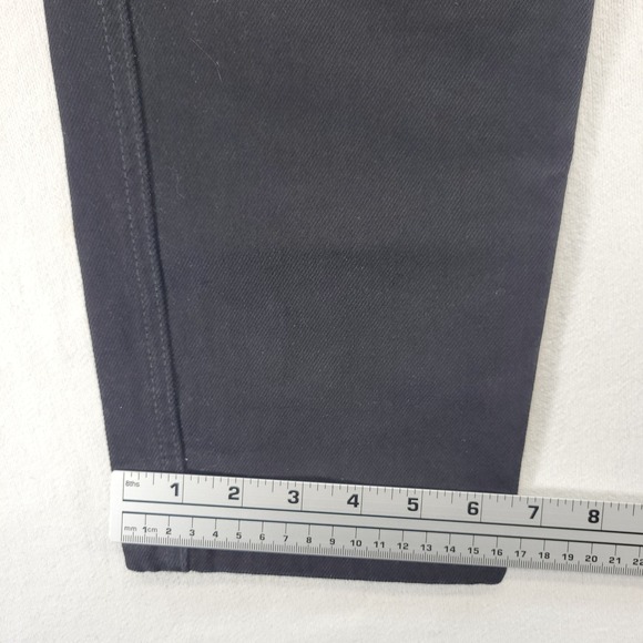 Sezane Denim Jeans Womens US 8 Black Straight Leg High Rise Button Fly Denim - Picture 10 of 11